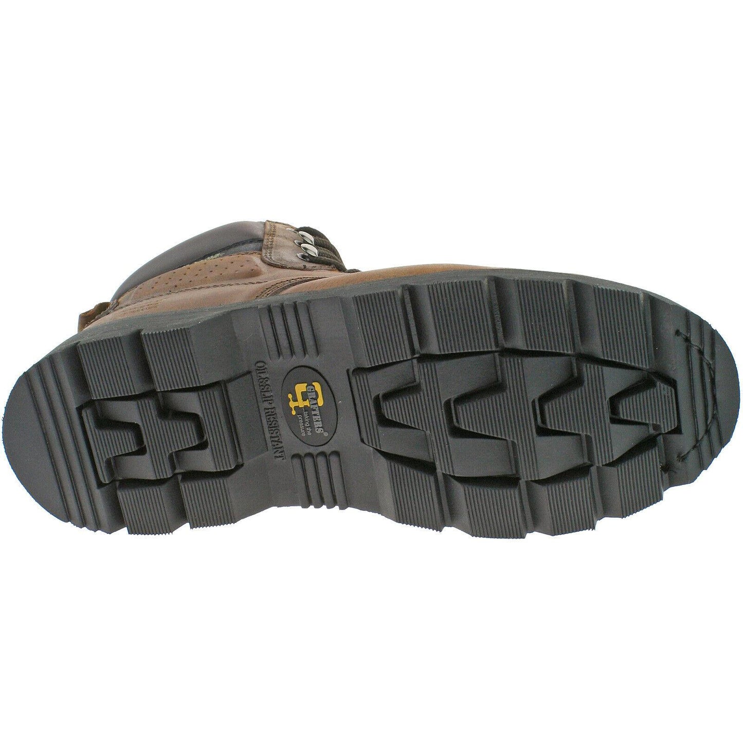 Grafters Steel Toe Safety Work Boots Black Brown Honey M538