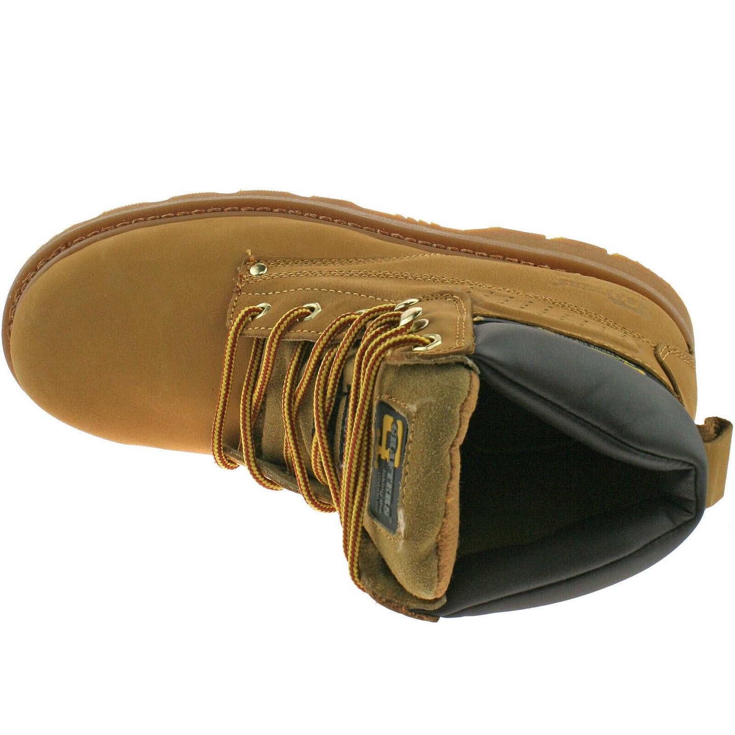 Grafters Steel Toe Safety Work Boots Black Brown Honey M538