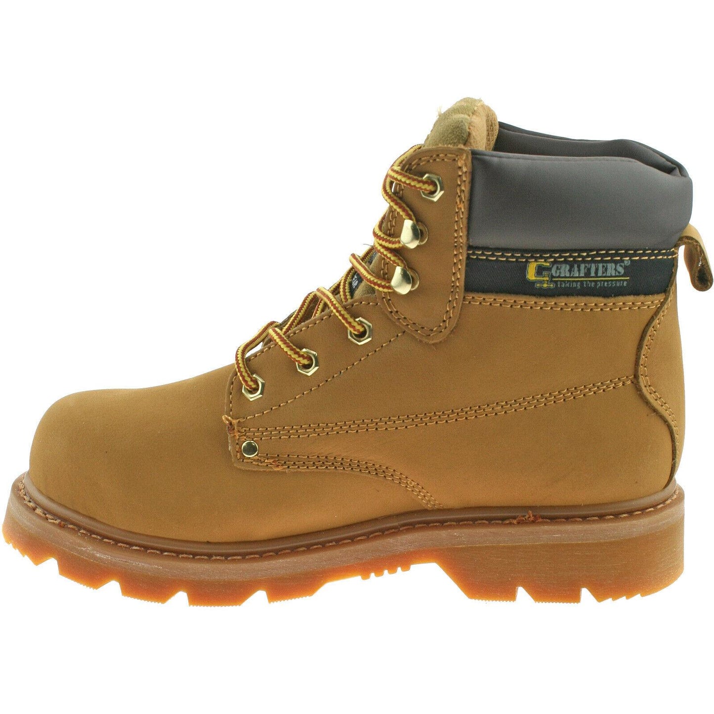 Grafters Steel Toe Safety Work Boots Black Brown Honey M538