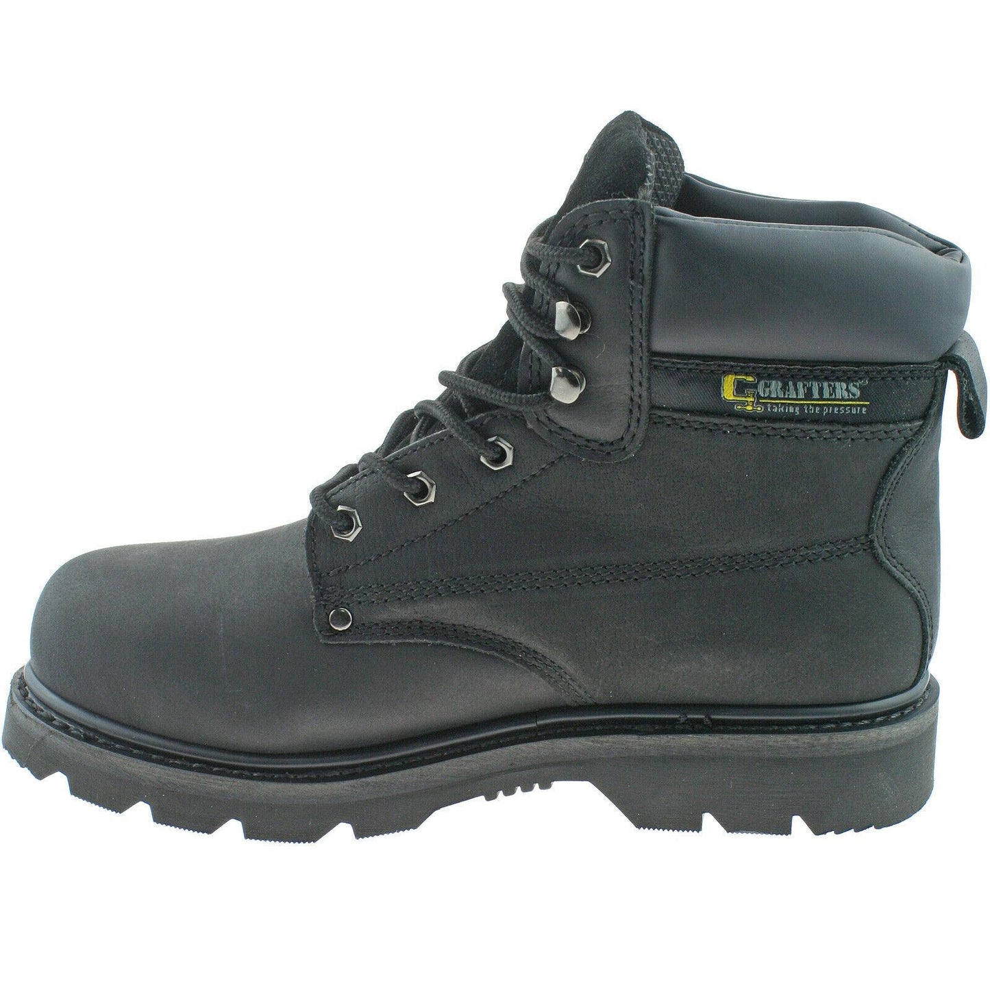 Grafters Steel Toe Safety Work Boots Black Brown Honey M538