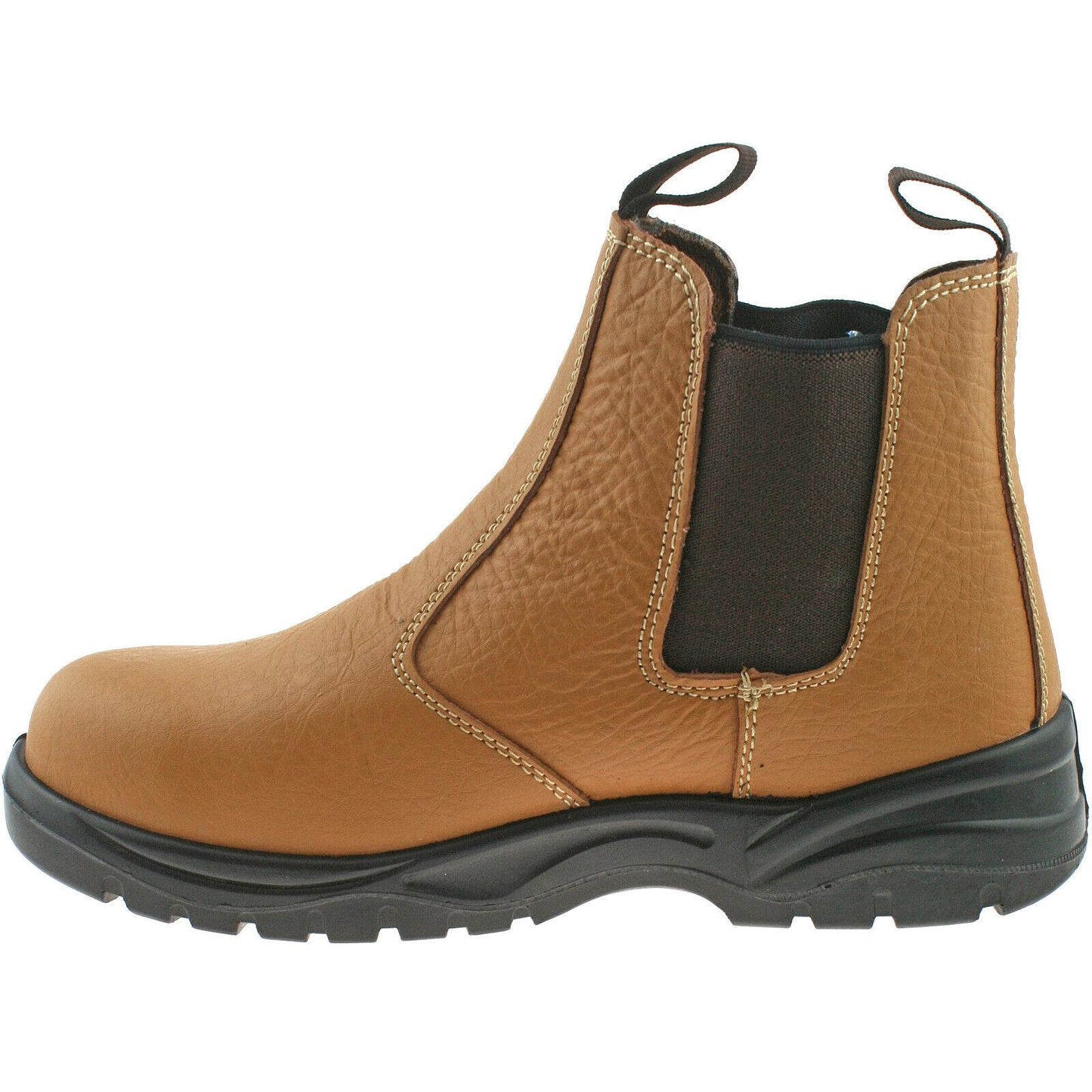 Grafters Safety Chelsea Dealer Boots Size UK 6 - 12 Work Black And Tan M955