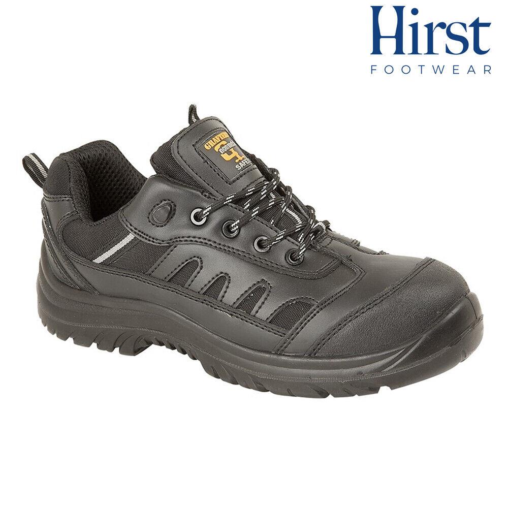 Grafters Non-metal Safety Toe Trainers Work Black M462A