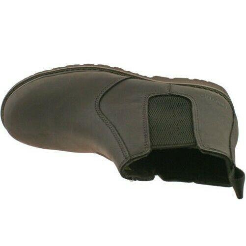 Mens Grafters Brown Lightweight Safety Chelsea Dealer Work Boots M371B KD