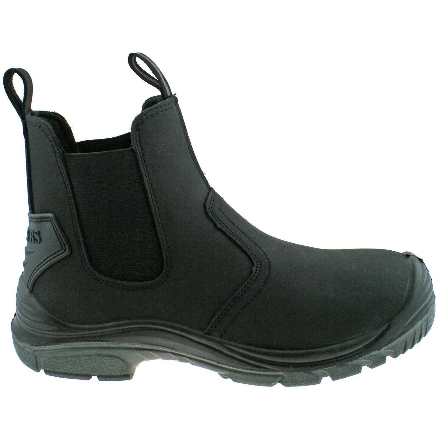 Mens Grafters Black Lightweight Safety Chelsea Dealer Work Boots M371A