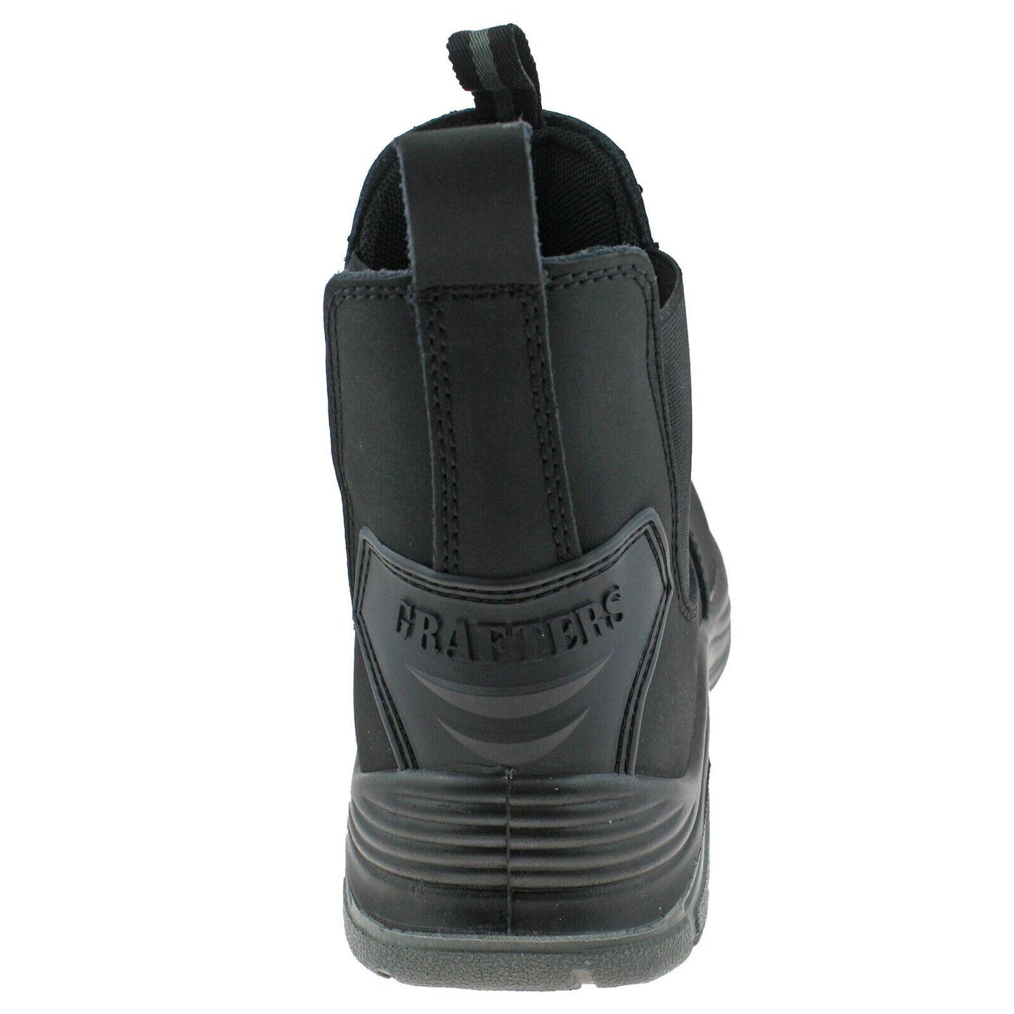 Mens Grafters Black Lightweight Safety Chelsea Dealer Work Boots M371A