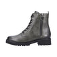Remonte D8671-52 Olive Green Leather Side Zip Biker Ankle Boots