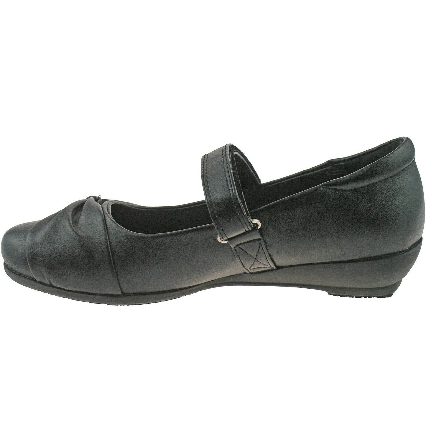 Girls US Brass Black School Casual Shoes Marlin G795A
