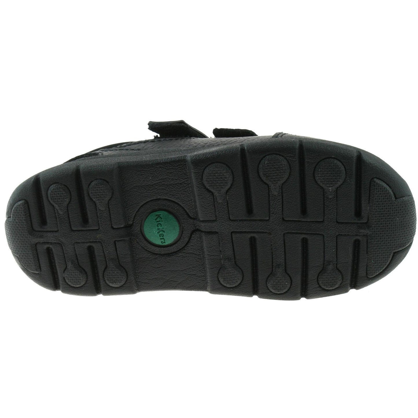 Boys Infant Kickers Moakie Reflex Black Leather School Shoes Size 5 - 12