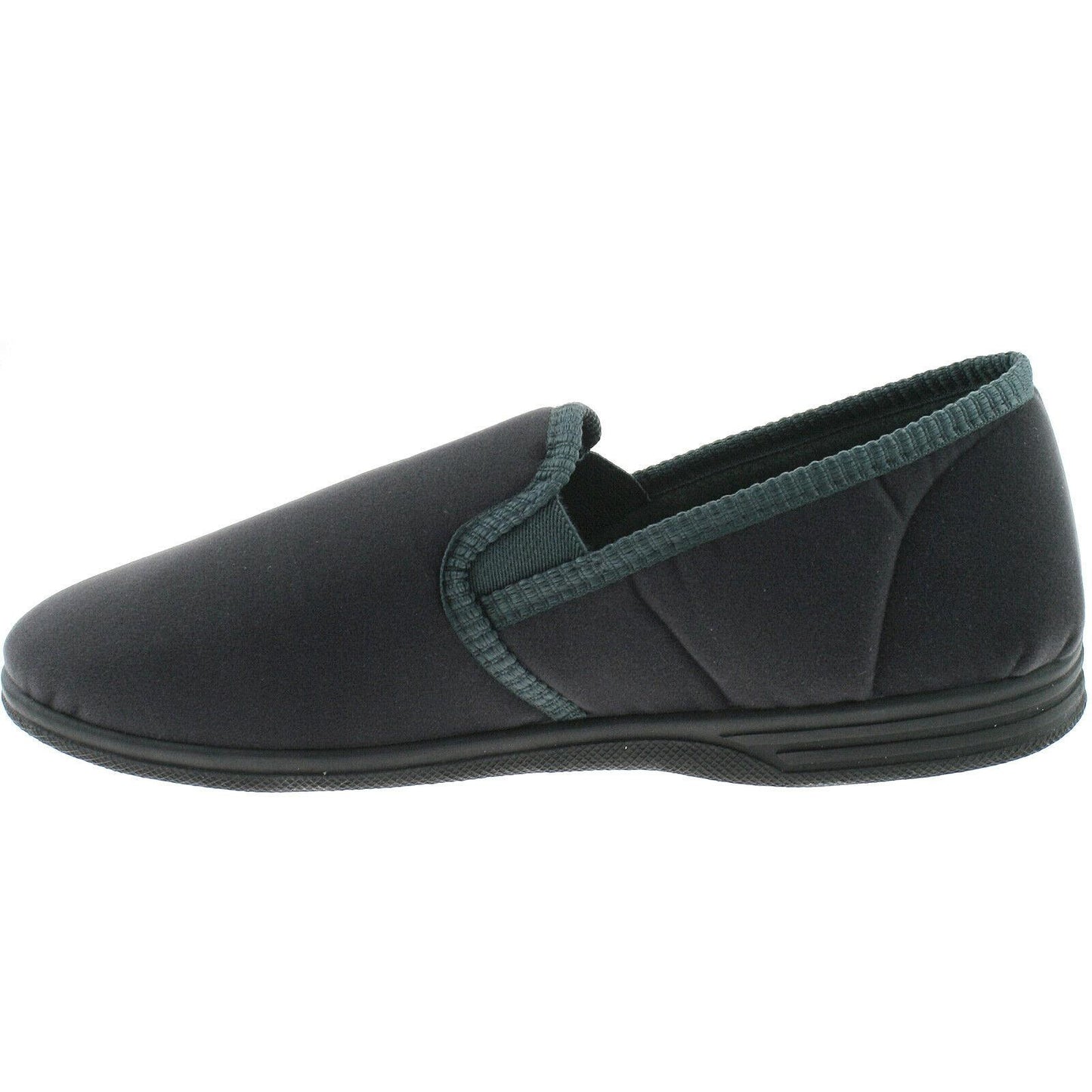 Mens Zedzzz Warm Lined Velour Double Gusset Full Slippers MS483