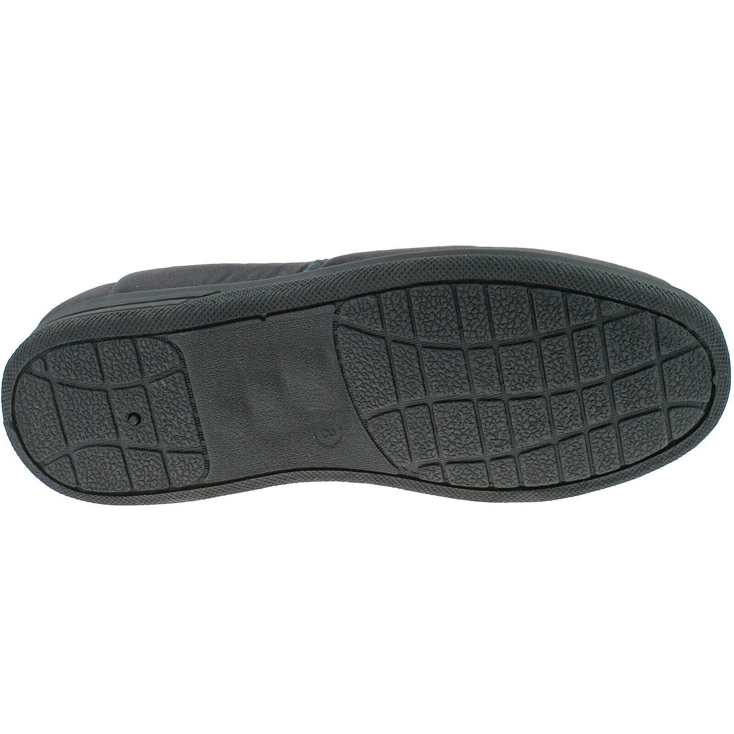 Mens Zedzzz Warm Lined Velour Double Gusset Full Slippers MS483