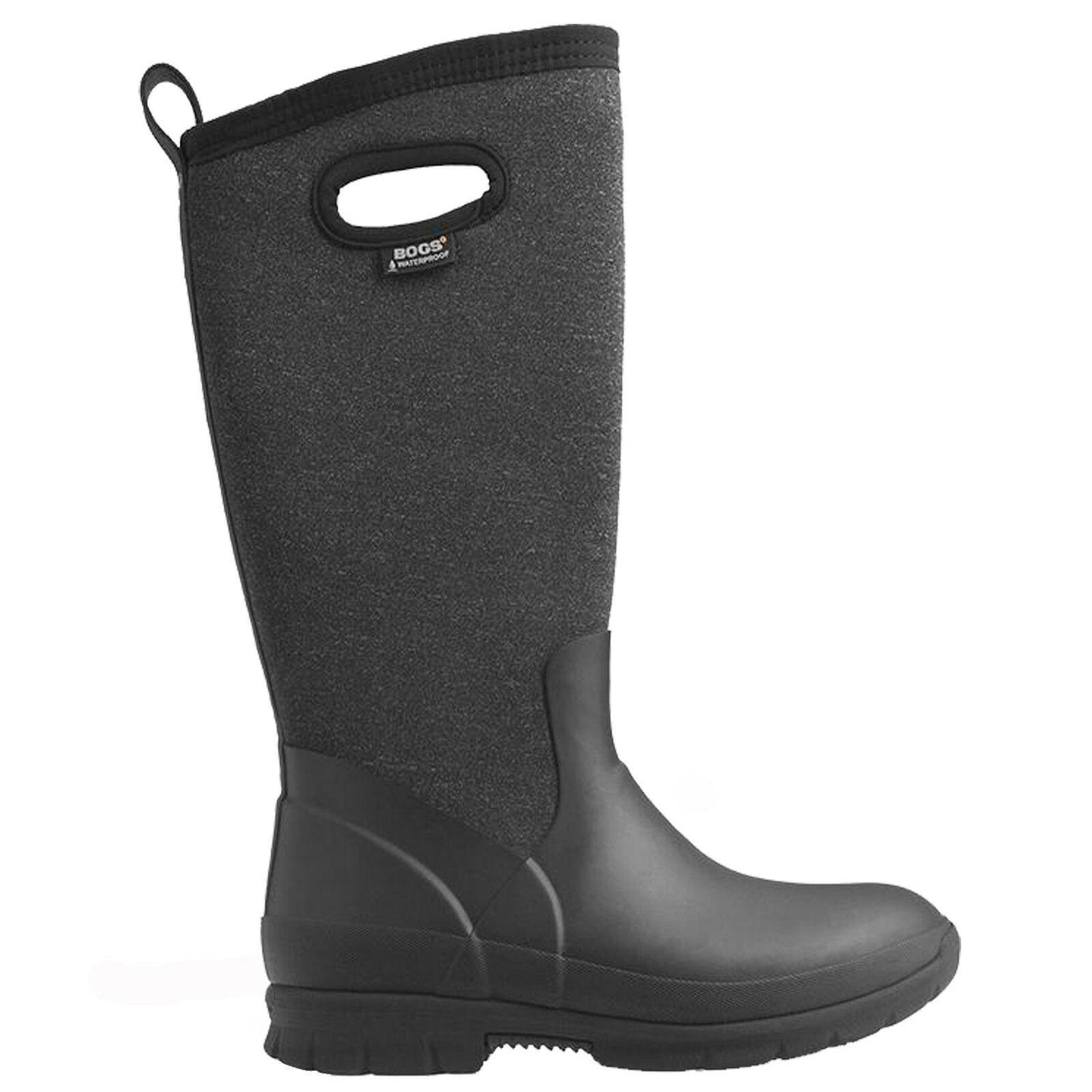 Ladies Bogs Crandall Tall Black Warm Insulated Waterproof Wellington Boots 72036
