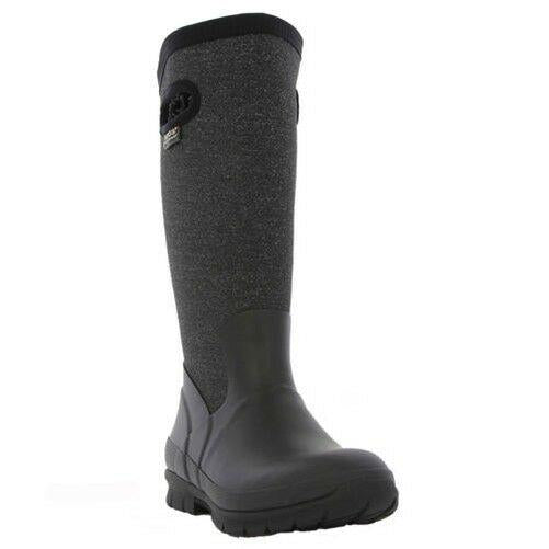 Ladies Bogs Crandall Tall Black Warm Insulated Waterproof Wellington Boots 72036