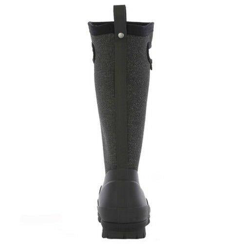 Ladies Bogs Crandall Tall Black Warm Insulated Waterproof Wellington Boots 72036
