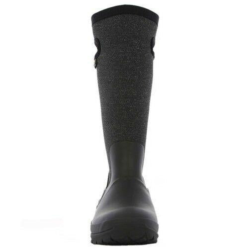 Ladies Bogs Crandall Tall Black Warm Insulated Waterproof Wellington Boots 72036