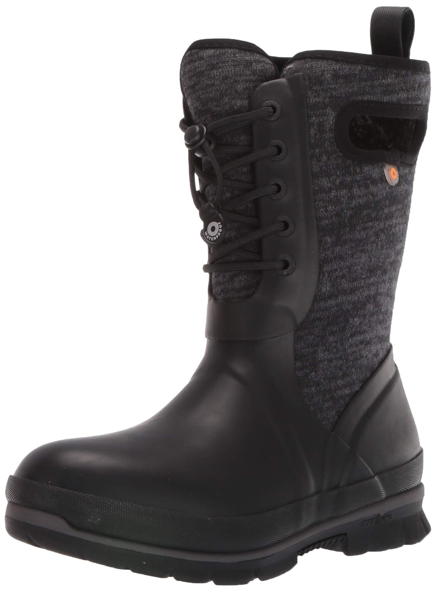Ladies Bogs Crandall Tall Black Warm Insulated Waterproof Wellington Boots 72036