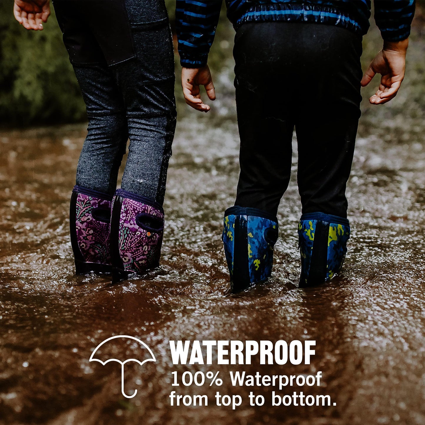 Girls Bogs York Dragonfly Blue Insulated Warm Wellies Boot 72597 469