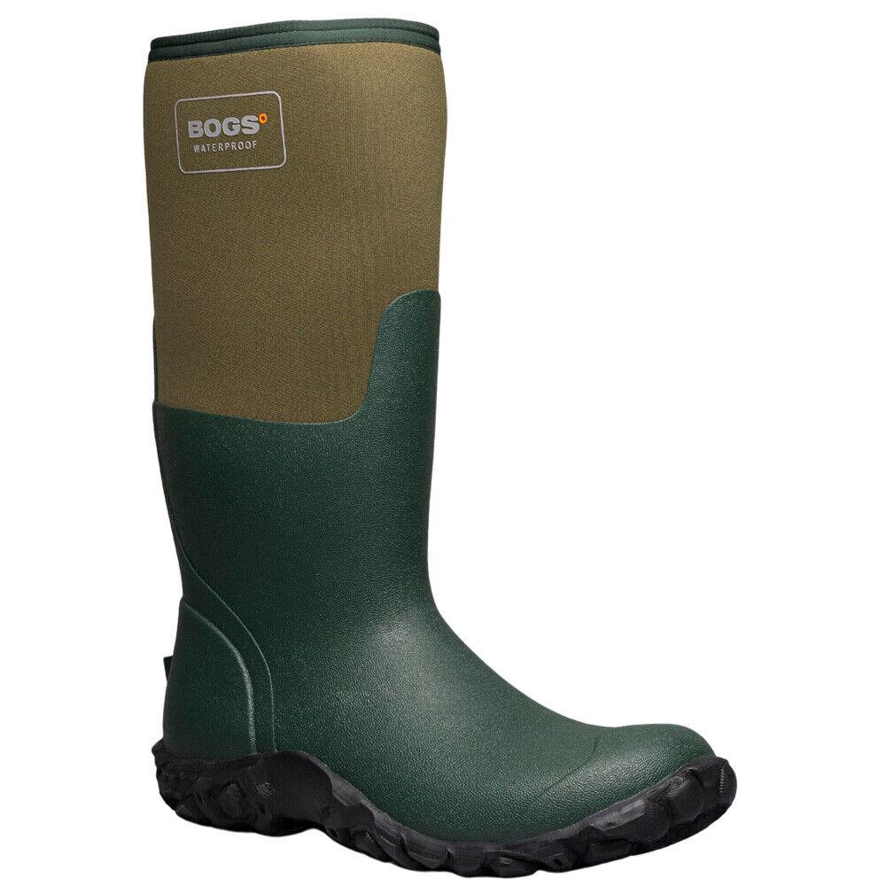 Mens Bogs Mesa Olive Insulated Neoprene Warm Wellington Boots 72622 303