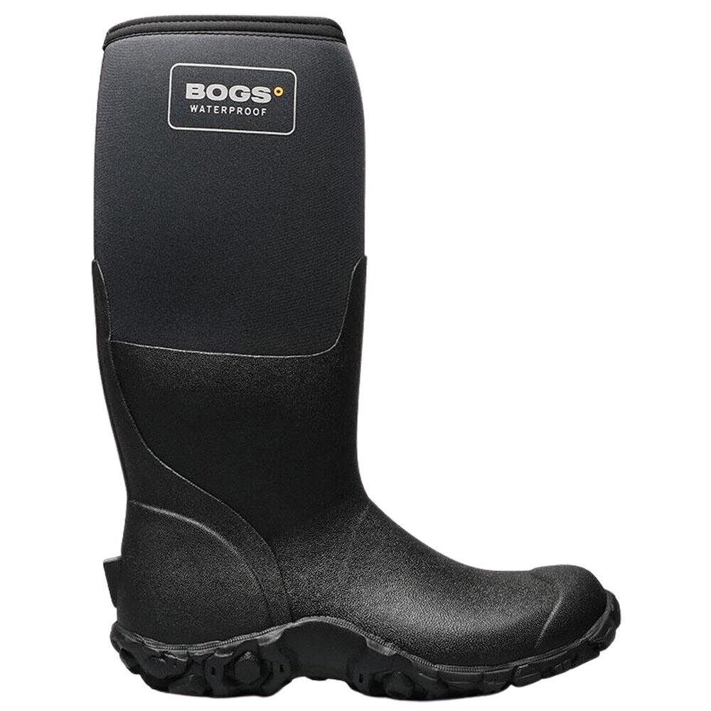 Mens Bogs Mesa Black Insulated Neoprene Warm Wellington Boots 72622 001