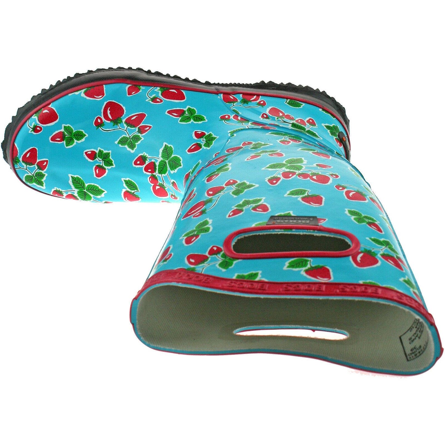 Ladies Bogs Fruit Cherry Strawberry Vintage Look Festival Wellies Boots 71714