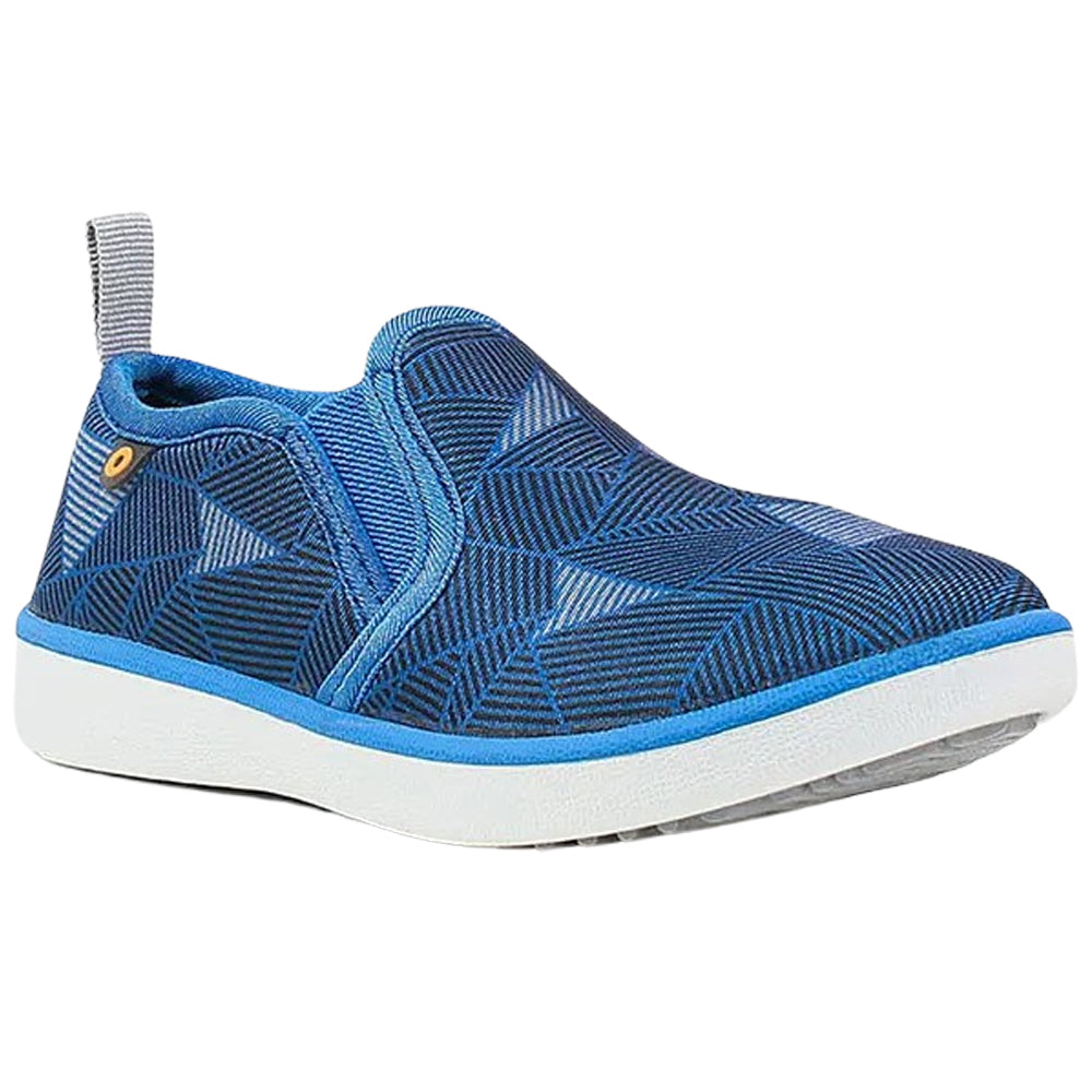 BOGS Kicker Slip On Geo Royal Blue Multi Adjustable Machine Washable Shoes 72539