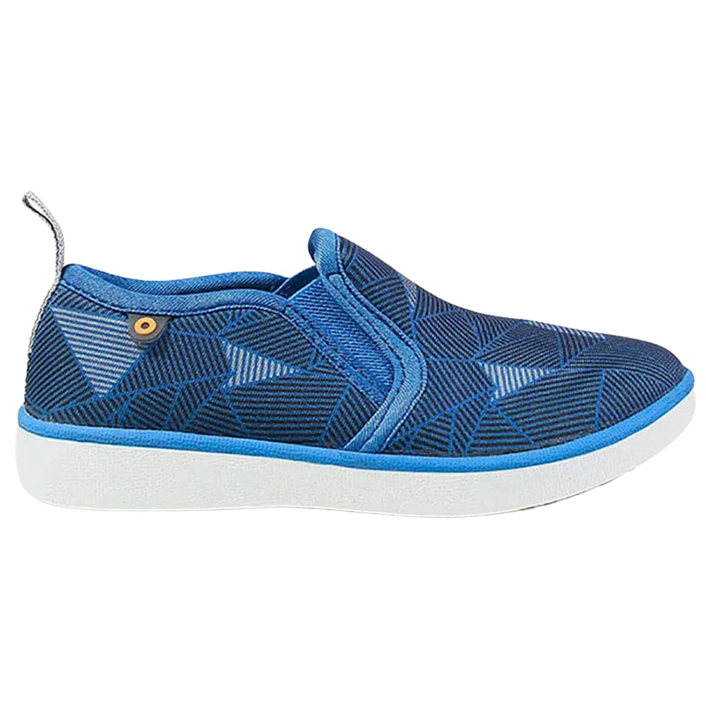 BOGS Kicker Slip On Geo Royal Blue Multi Adjustable Machine Washable Shoes 72539