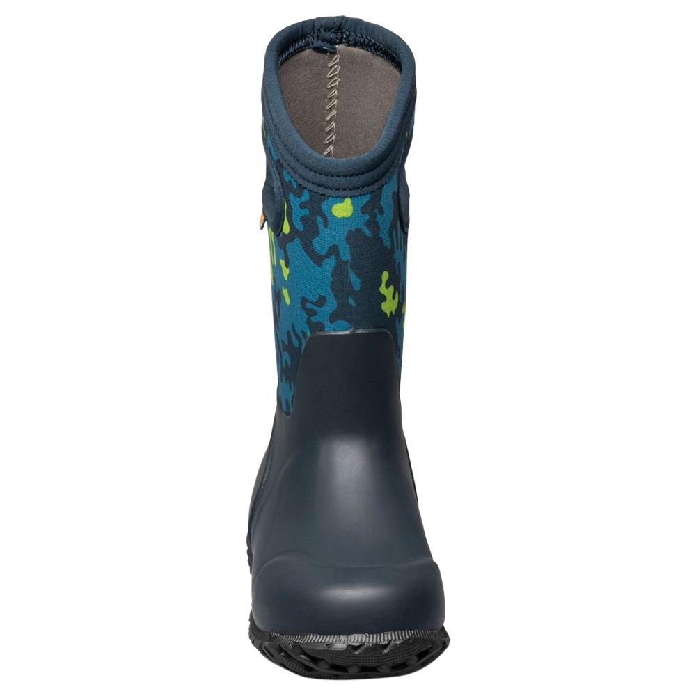 BOGS York Neo Camo Blue Multi Waterproof Insulated Warm Wellies Boots
