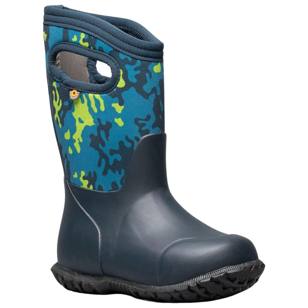 BOGS York Neo Camo Blue Multi Waterproof Insulated Warm Wellies Boots