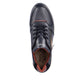 Rieker Mens 15103-14 Navy Faux Leather Lace Up or Side Zip Trainers