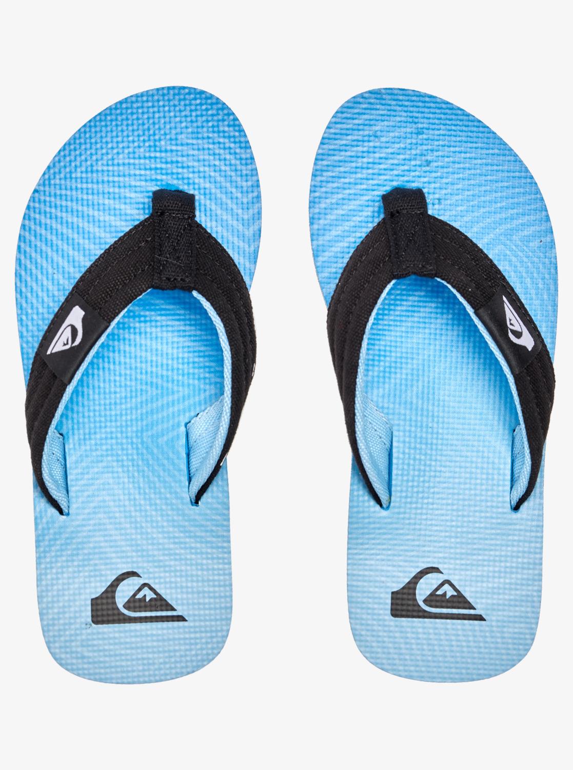 Quiksilver Molokai Layback Blue Toe Post Flip Flops Sandals