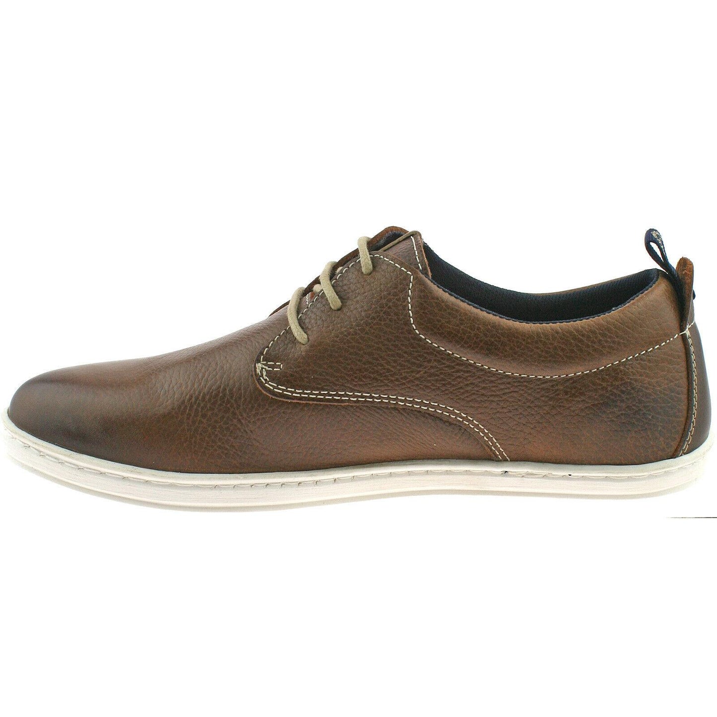 MENS WRANGLER WOODLAND DERBY LEATHER CASUAL SHOES SIZE UK 6 - 12 BROWN WM151090
