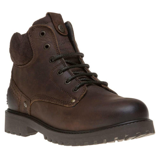 Wrangler Yuma Dark Brown Leather Lace Up Chukka Boots WM12000A