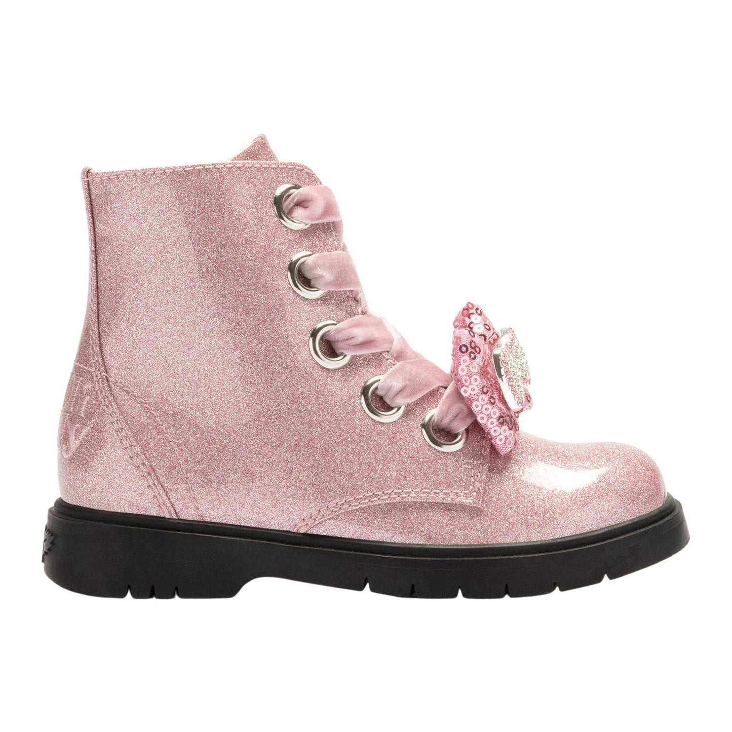 Lelli Kelly LK3736 (SC01) Fior Di Fiocco Glitter Rosa Pink Diamante Bow Boots