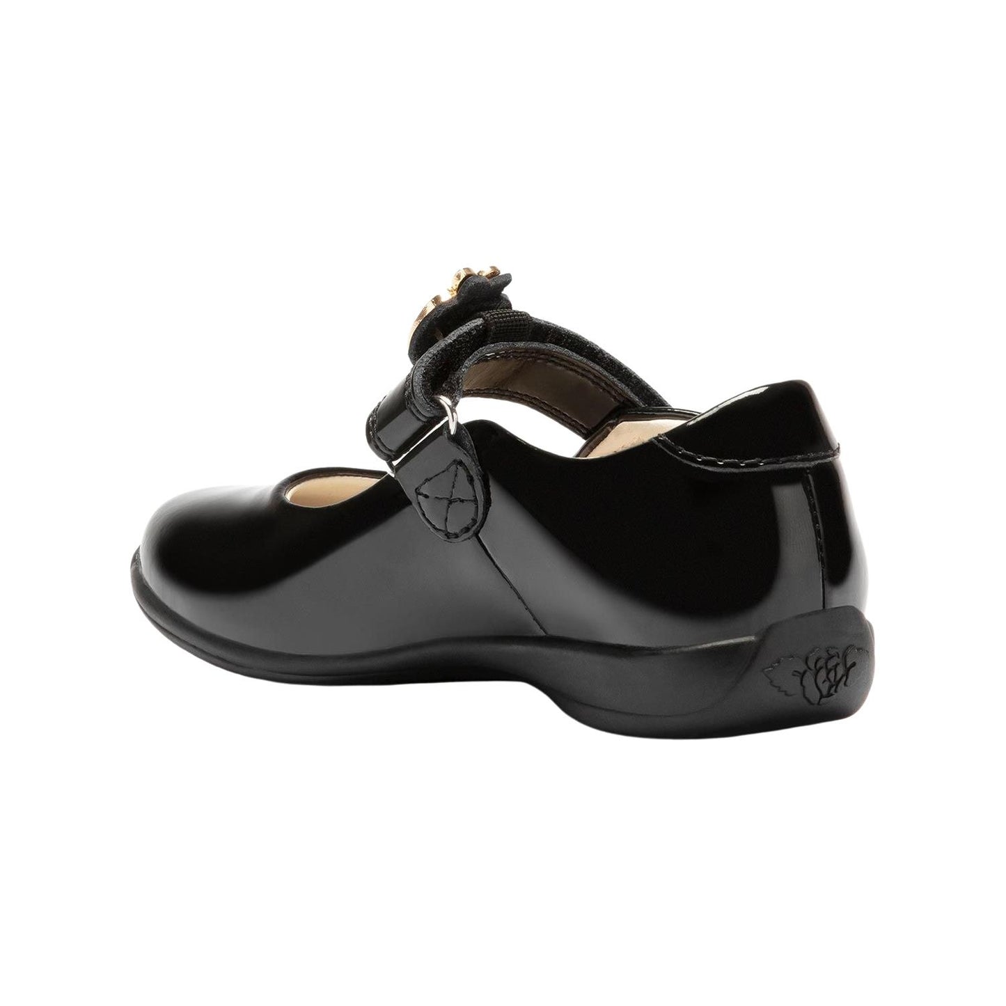 Lelli Kelly LK8712 (DB01) Fior Di Mela Black Patent Apple School Shoes