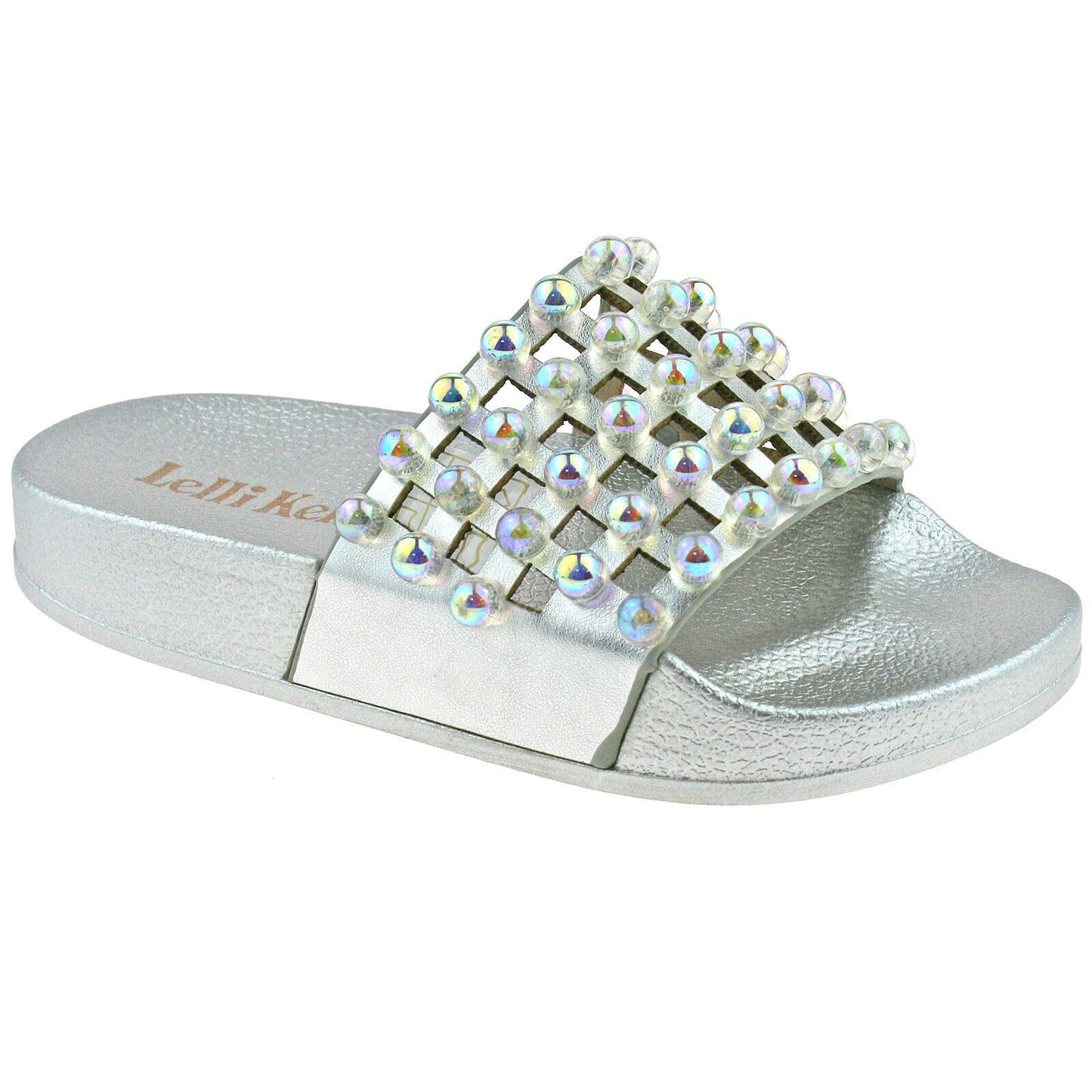 Lelli Kelly LK9915 (AH01) Argento Vittoria Pearlescent Slider Sandals