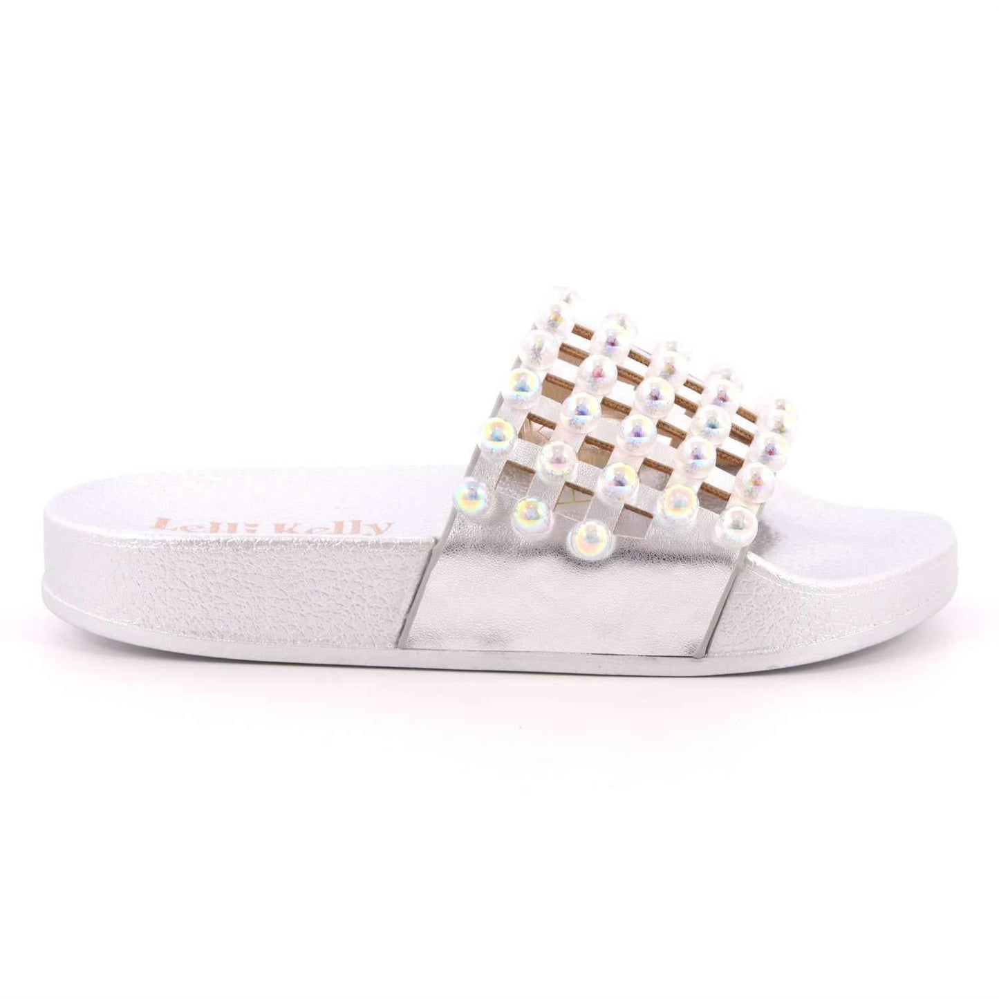 Lelli Kelly LK9915 (AH01) Argento Vittoria Pearlescent Slider Sandals