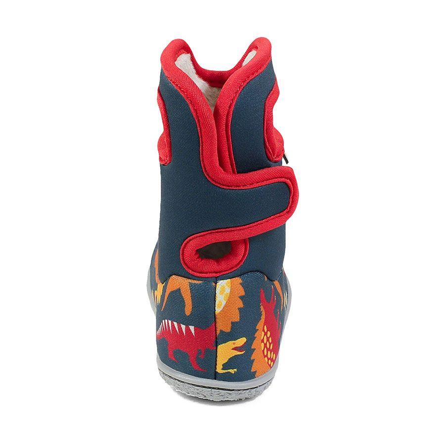 Boys Baby Bogs Dino Indigo Multi Insulated Washable Warm Wellies Boots 721651