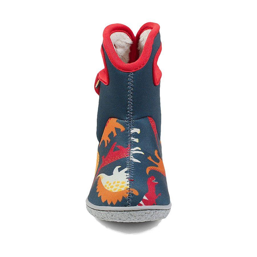 Boys Baby Bogs Dino Indigo Multi Insulated Washable Warm Wellies Boots 721651
