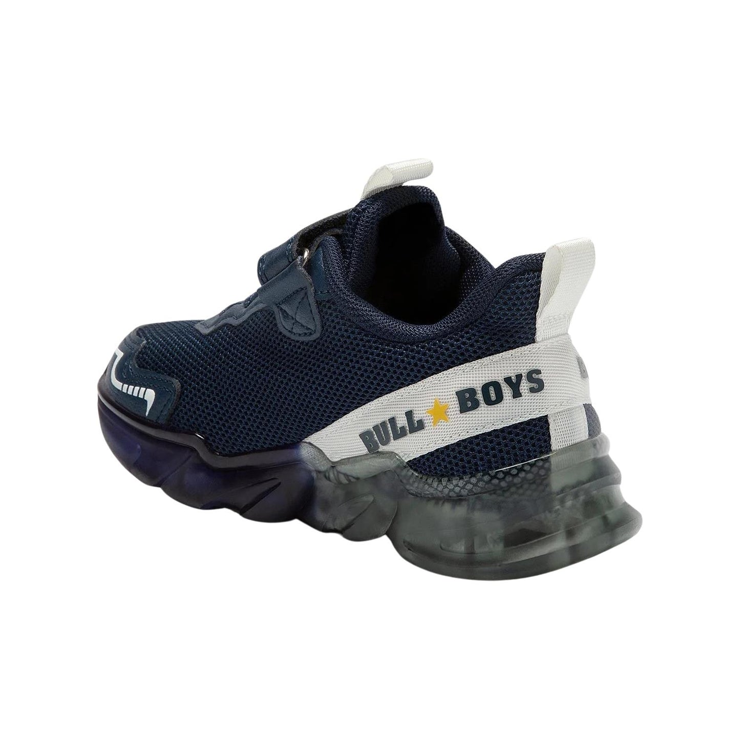 Bull Boys DNAL3360 (AE01) Spinosauro Navy Blue Dinosaur Light Up Trainers