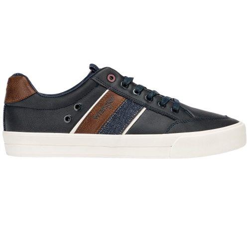 Mens Wrangler Pacific City Navy Lace Up Casual Shoes WM02130A