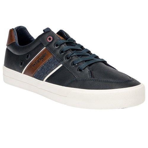 Mens Wrangler Pacific City Navy Lace Up Casual Shoes WM02130A
