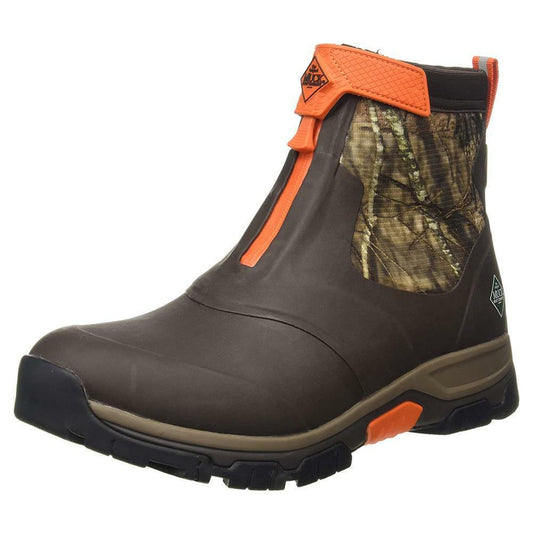 Mens Muck Boot Apex Mid Zip Brown/Mossy Oak Waterproof Comfort Rated Boots