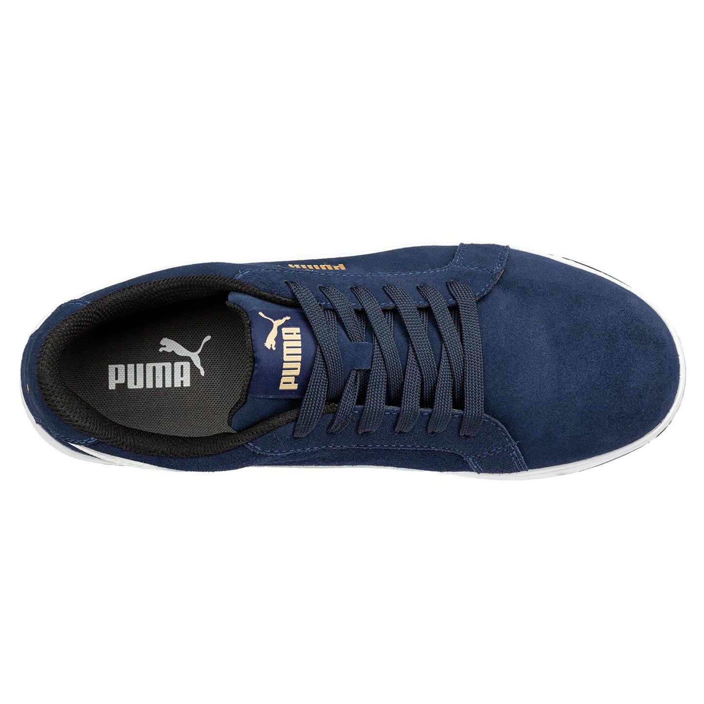 Puma Mens Iconic Suede Navy Low Composite Work Safety Trainers