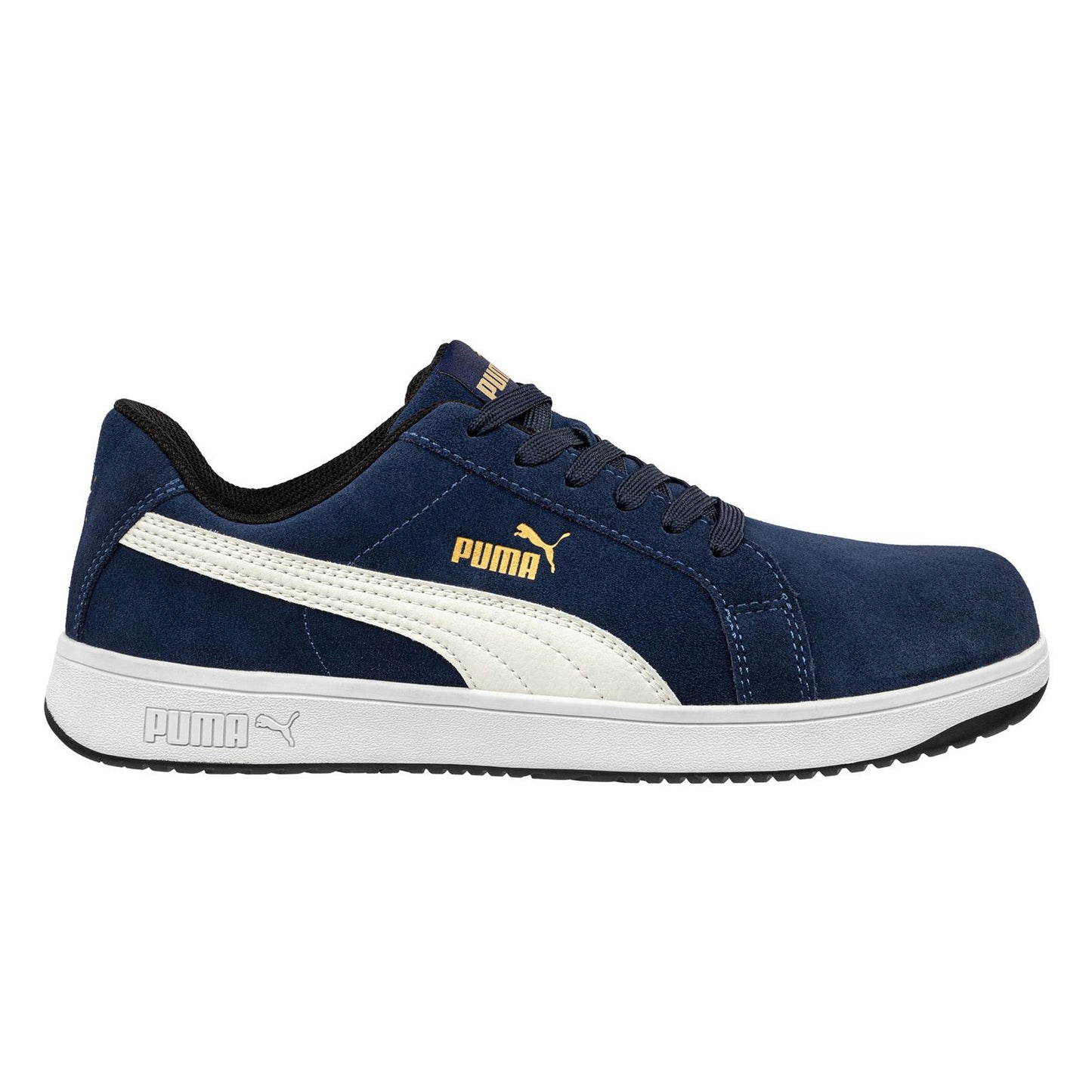 Puma Mens Iconic Suede Navy Low Composite Work Safety Trainers