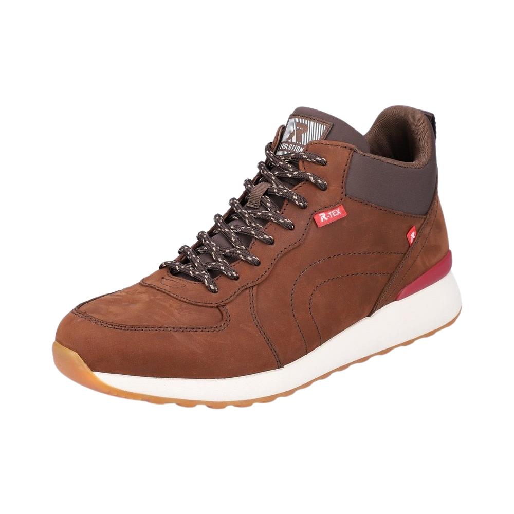Rieker Mens Evolution 07660-22 Lightweight Brown Suede Water Repellent Boots