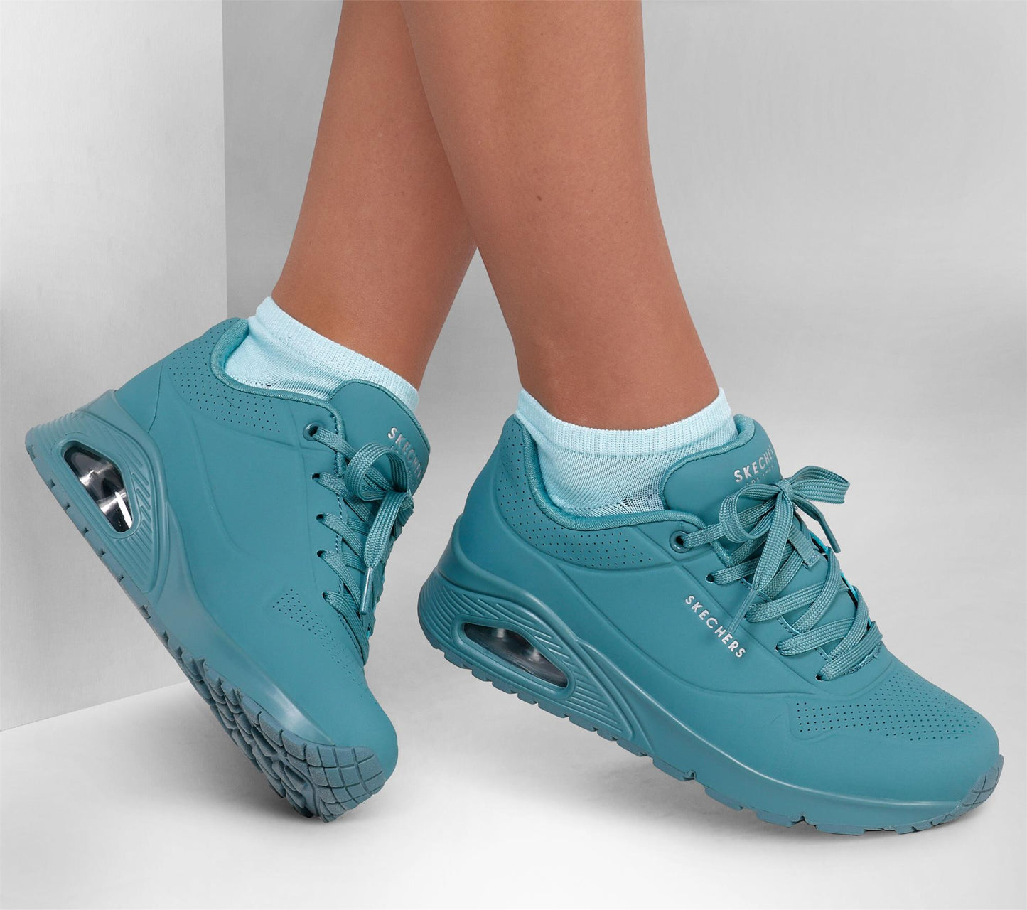 Skechers Ladies Uno Stand On Air 73690/TEAL