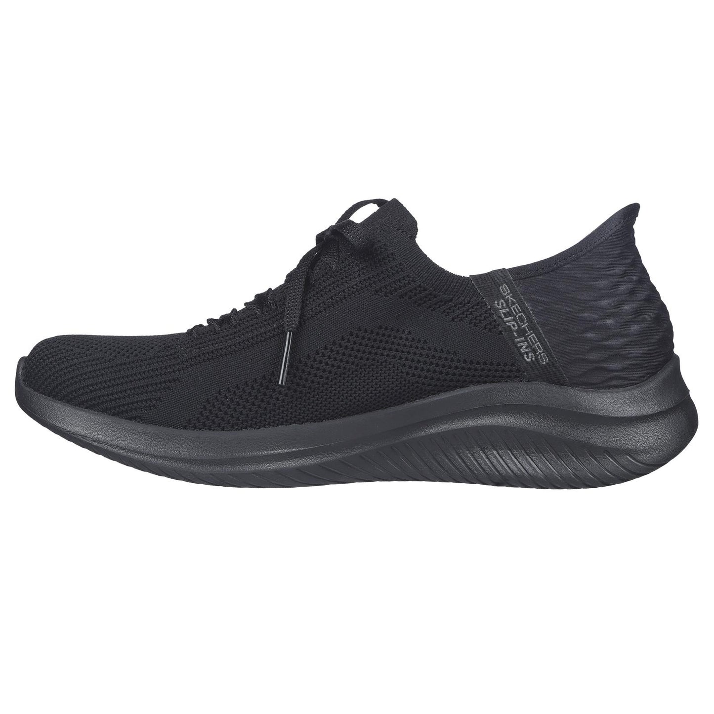 Skechers Ladies Ultra Flex 3.0 Brilliant Path Black Vegan Slip In Shoes