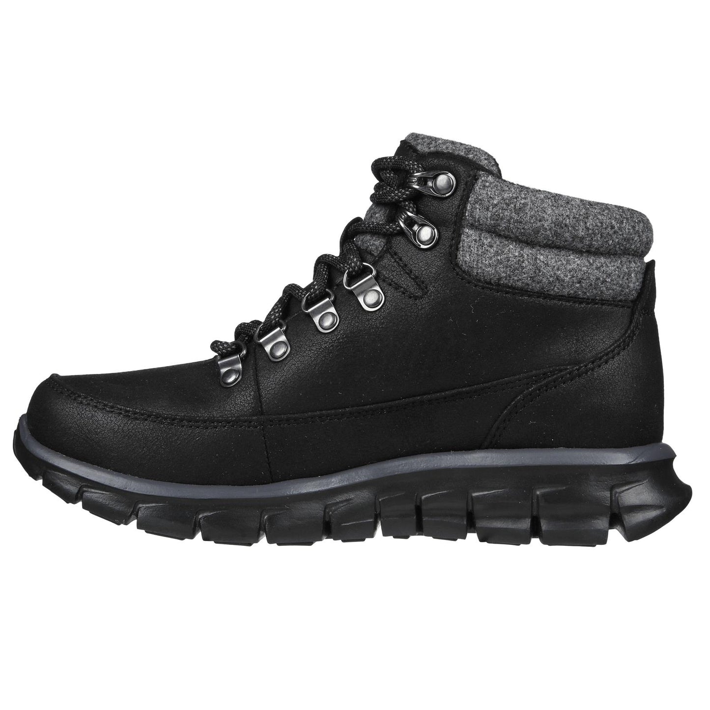 Skechers Womens Synergy Cool Seeker Black Water Repellent Ankle Boots