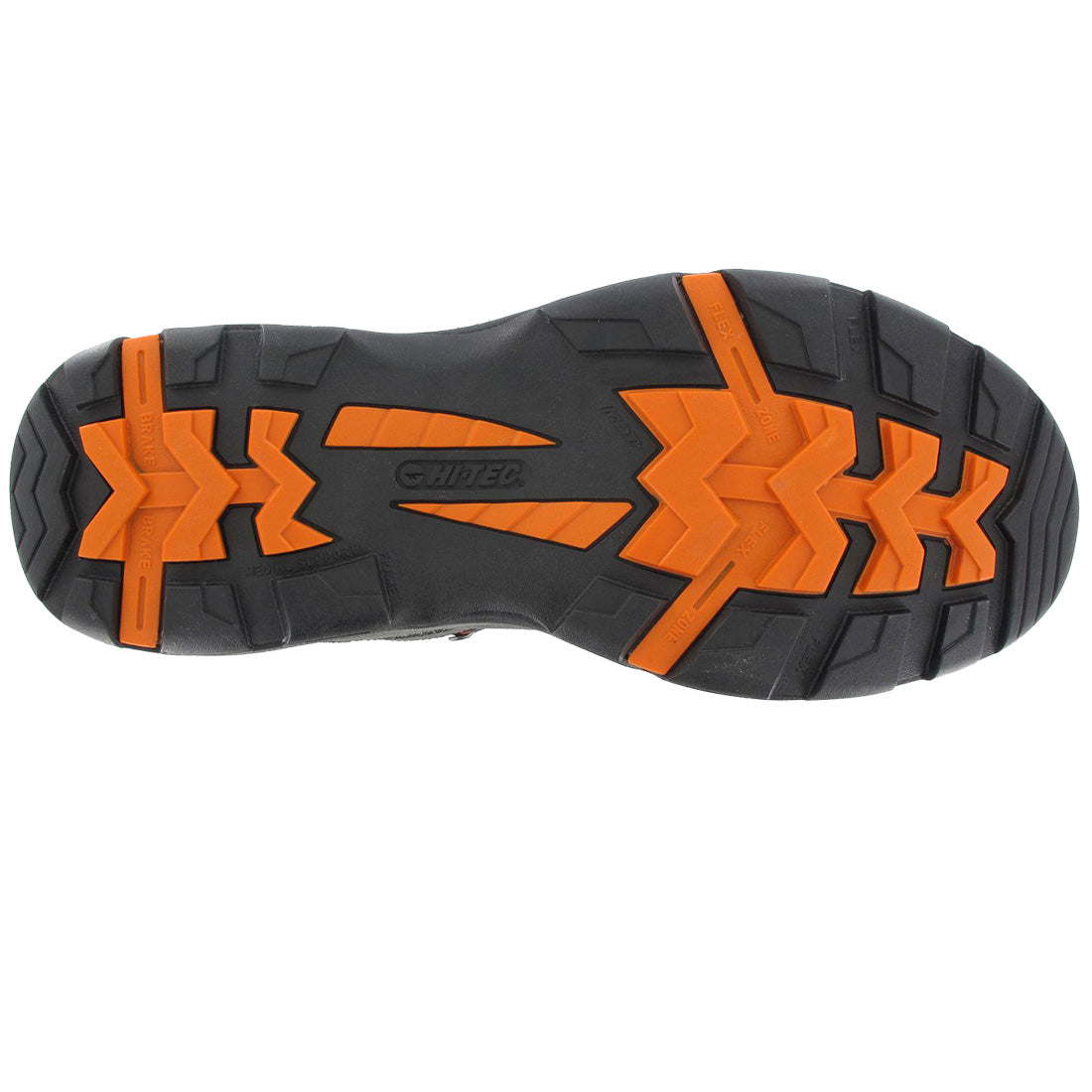 Hi Tec Mens Bandera II Wide Mid Char/Orange Hiking Boots