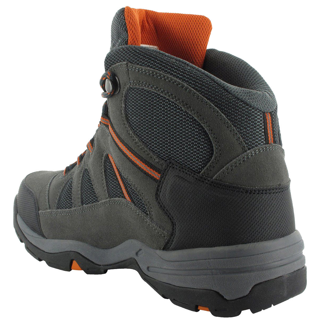Hi Tec Mens Bandera II Wide Mid Char/Orange Hiking Boots