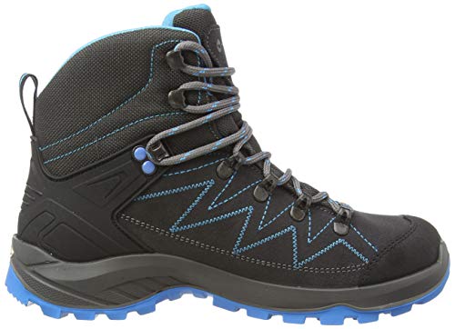 Hi-Tec Ladies Sporthike Mid Waterproof Charcoal/Blue Lightweight Walking Boots